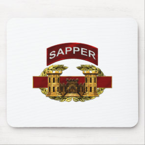 Sapper Tab w/ Combat Engineer Badge Mouse Pad