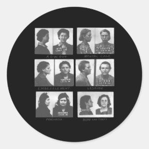 Sapphic classic round sticker