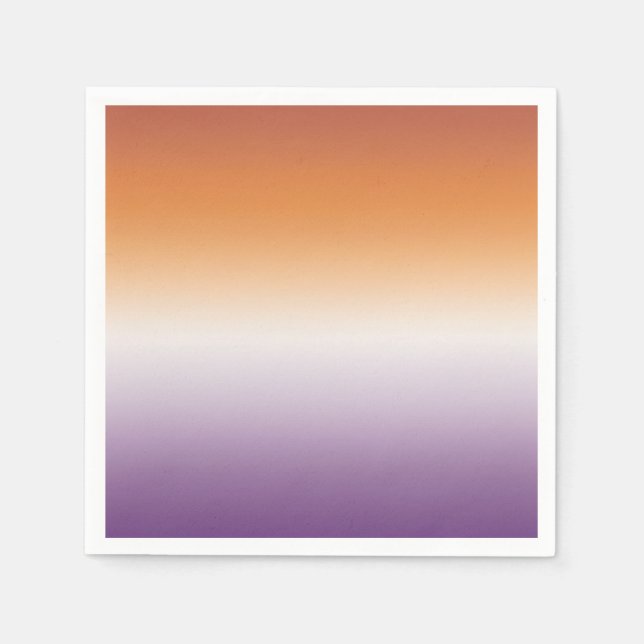 Sapphic Party Subtle Lesbian Flag Napkins (Front)