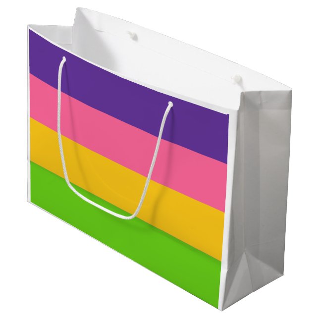 Sapphic Pride Flag Large Gift Bag (Front Angled)