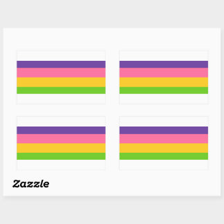 Sapphic Pride Flag Rectangular Sticker