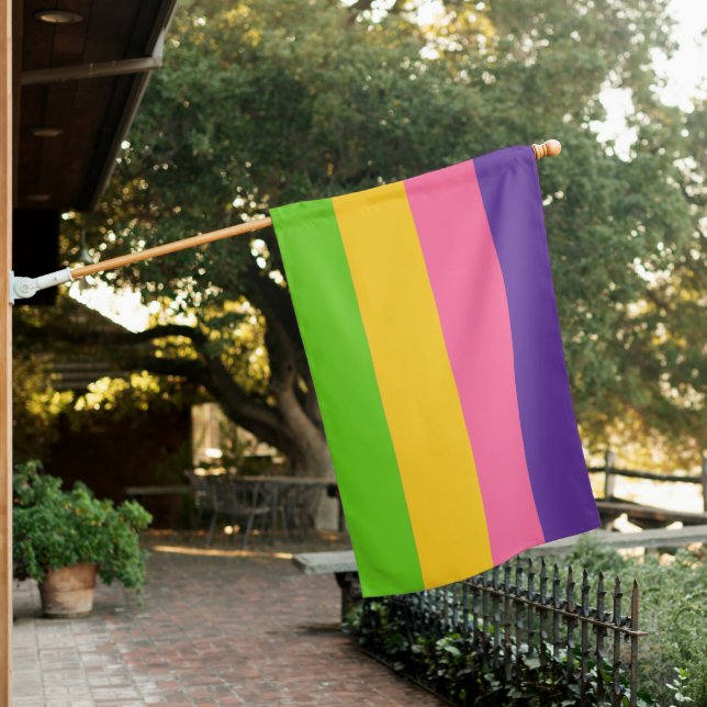 Sapphic Pride House Flag (In SItu)