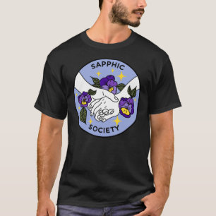 Sapphic Society Sticker T-Shirt