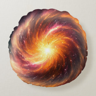 Sapphic Supernova - Round Pillow