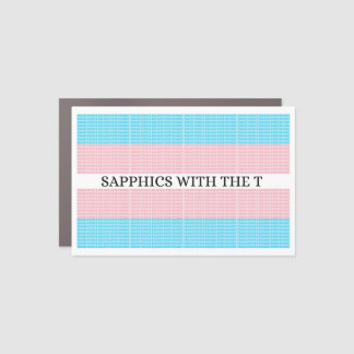 Sapphics with the T 4.0 Car Magnet