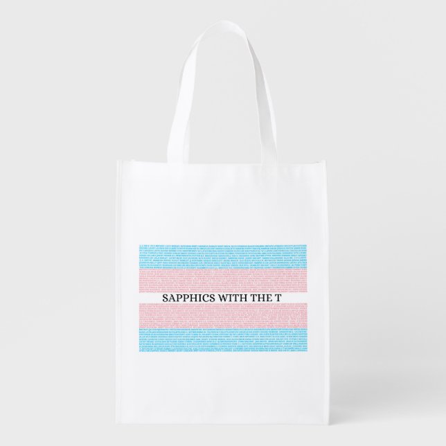 Sapphics with the T Tote Bag (Front)