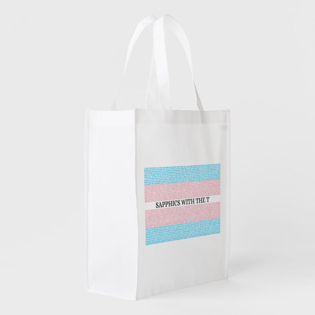 Sapphics with the T Tote Bag (Back Side)