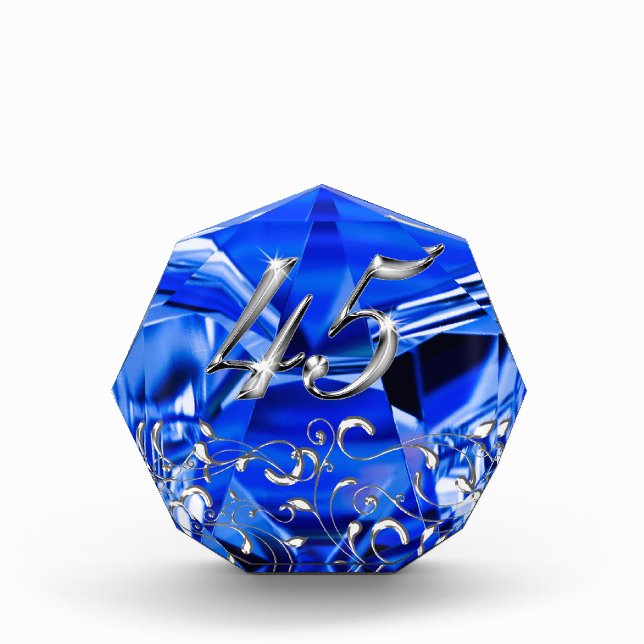 Sapphire 45th Birthday Gifts for Her (Front)