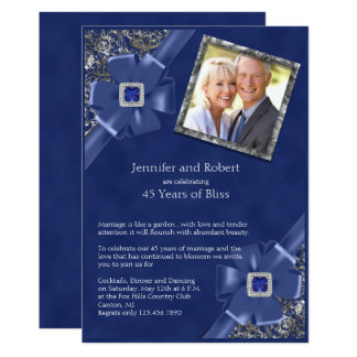 Sapphire Blue Pocket Folder Wedding Invitations Emperor Fleur De Lis Sapphire Regency Wedding Invitation