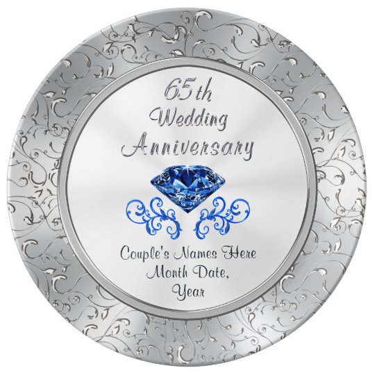 Sapphire 65th Wedding Anniversary Gift 