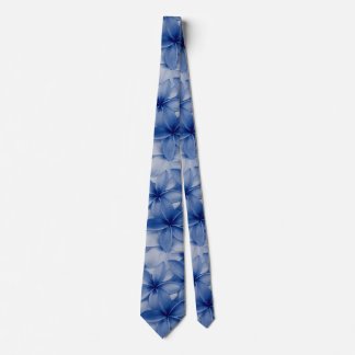 Sapphire and Azure Flowers  Neck Tie
