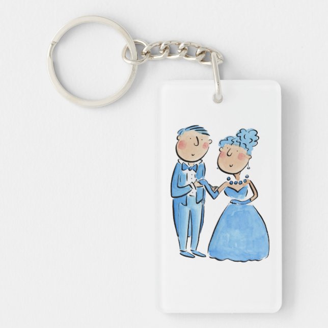 Sapphire Anniversary Keychain (Front)