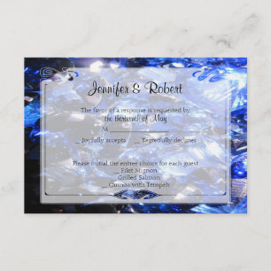 Sapphire Blue 45th Anniversary Response Card