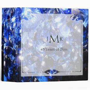 Sapphire Blue 45th Wedding Anniversary Binder