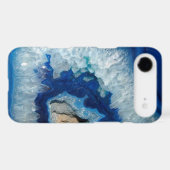 Sapphire Blue Agate Geode iPhone 4 case (Back (Horizontal))