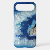 Sapphire Blue Agate Geode iPhone 4 case (Back)