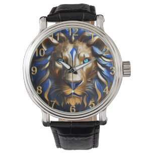 Sapphire Blue And Gold Lion, Watch
