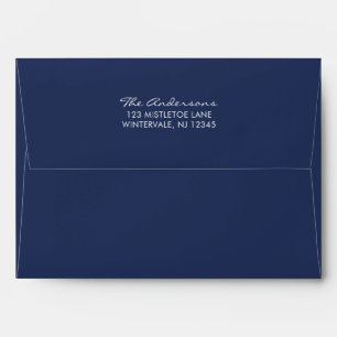 Sapphire Blue and Ruby Red Envelopes with Address