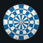 Sapphire Blue And White Dart Board<br><div class="desc">Sapphire Blue And White Dart Board</div>