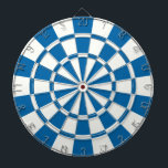 Sapphire Blue And White Dart Board<br><div class="desc">Sapphire Blue And White Dart Board</div>