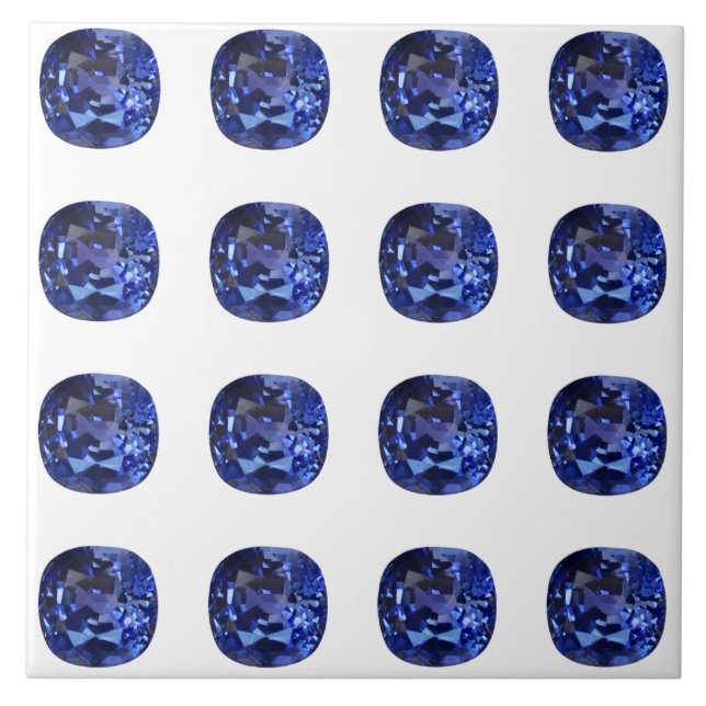 Sapphire Blue Ceramic Tile (Front)