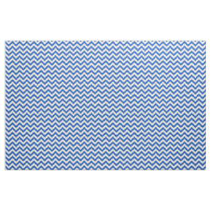 Sapphire Blue Chevron Stripes Fabric