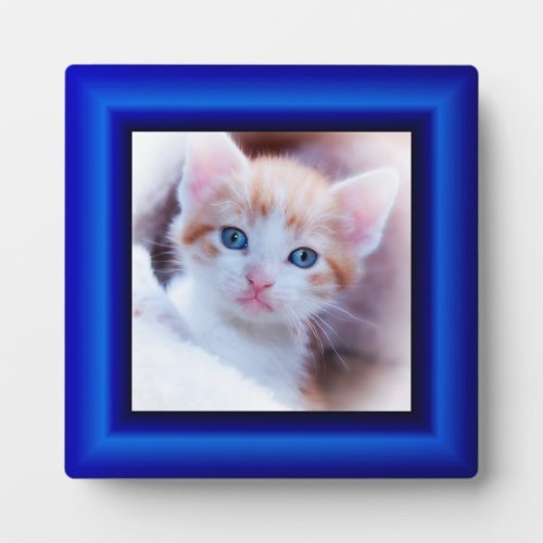 Sapphire Blue Faux Frame Square Photo Border