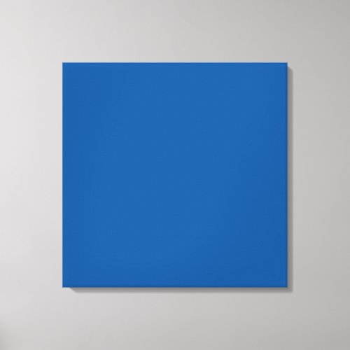 Sapphire Blue Personalized Dark Color Background Canvas Print