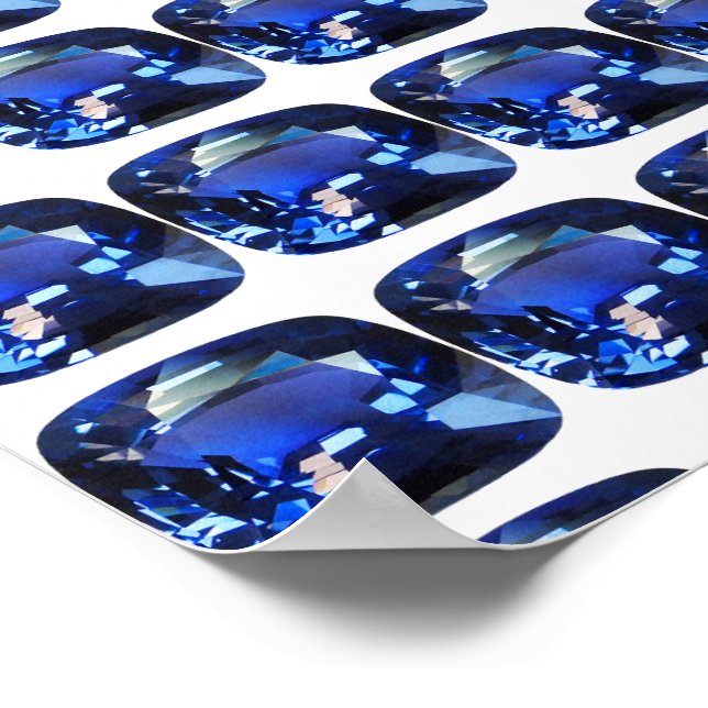 Sapphire Blue Poster (Corner)