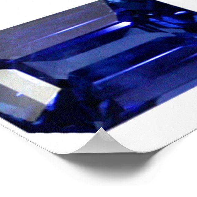 Sapphire Blue Poster (Corner)