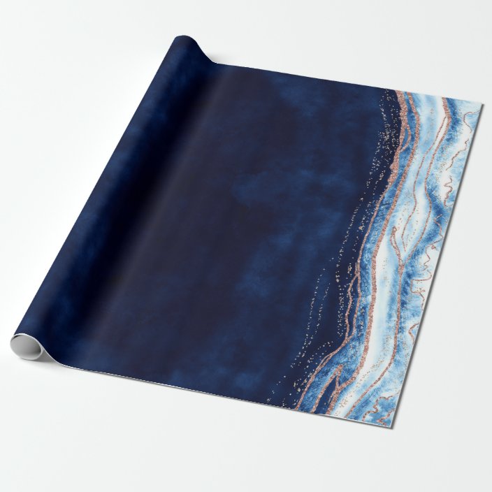 blue and gold wrapping paper