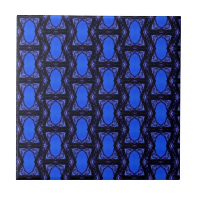 Sapphire blue sky geometric kitchen bathroom table ceramic tile (Front)