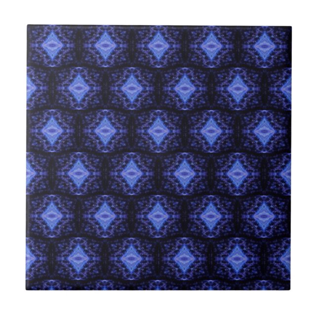 Sapphire blue sky geometric kitchen bathroom table ceramic tile (Front)