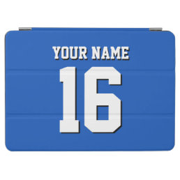 Sapphire Blue Sporty Team Jersey iPad Air Cover