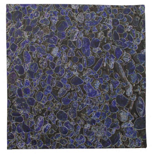 Sapphire Blue Stones with Glow Cloth Napkin
