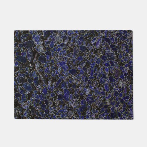 Sapphire Blue Stones with Glow Doormat