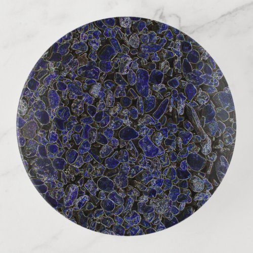 Sapphire Blue Stones with Glow Trinket Tray