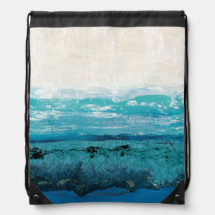 Sapphire Blue Watercolor Drawstring Bag