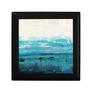 Sapphire Blue Watercolor Jewelry Box