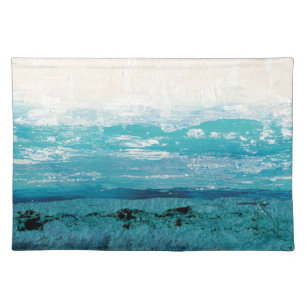 Sapphire Blue Watercolor Placemat