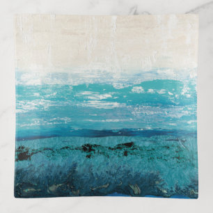 Sapphire Blue Watercolor Trinket Tray