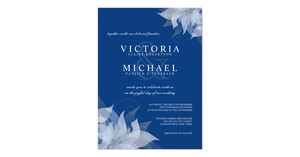 Sapphire Blue Invitations Announcements Zazzle Sapphire Blue Mint Green Wedding Invitations Zazzle