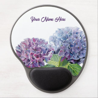 Sapphire Blues Hydrangeas Gel Mouse Pad