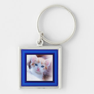 Sapphire Border Keychain