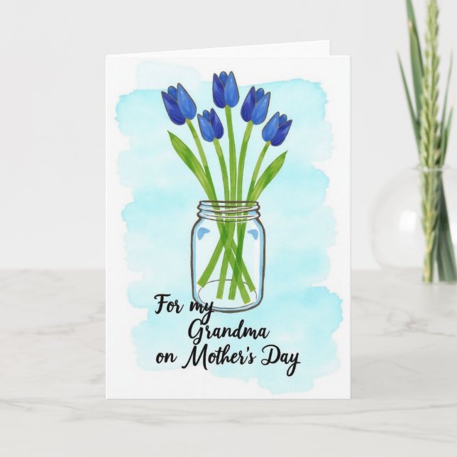 Sapphire Buds Mothers Day Card (Front)