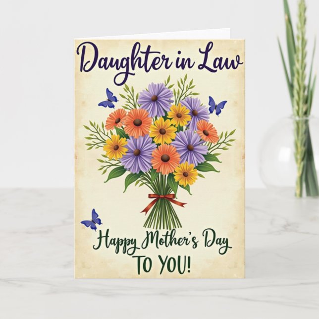 Sapphire Butterflies Day Card (Front)