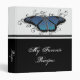Sapphire Butterfly Recipe Binder | Zazzle
