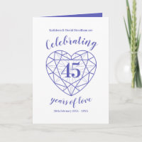 Sapphire celebrating 45 years 45th anniversary