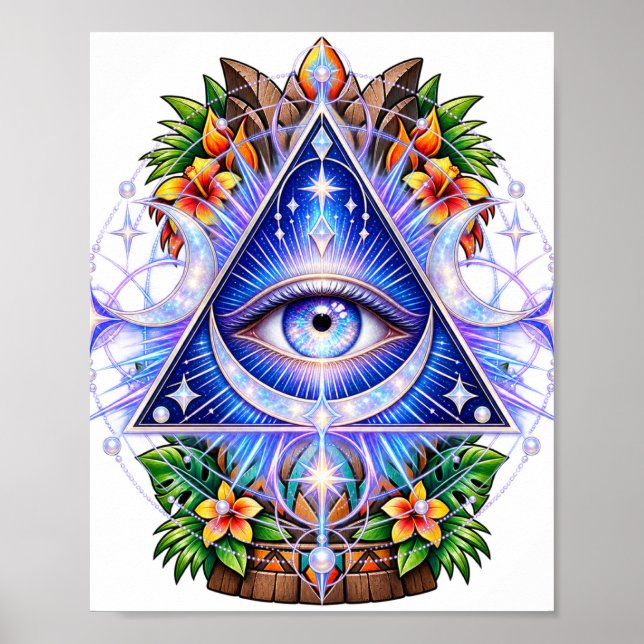 Sapphire Celestial Eye Poster (Front)