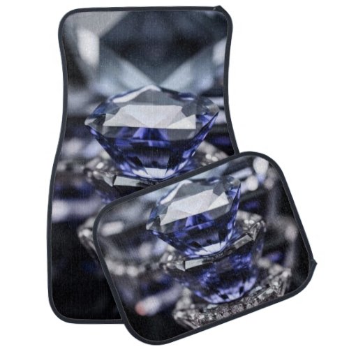 Sapphire Crystals _ Full Set4 Car Floor Mat